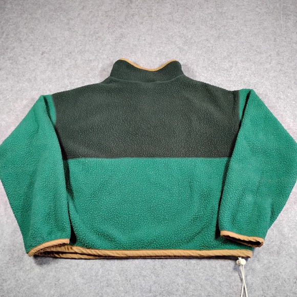 The North Face Cragmont Fleece Snap Neck  Pullover Green Womens Small - Picture 10 of 12